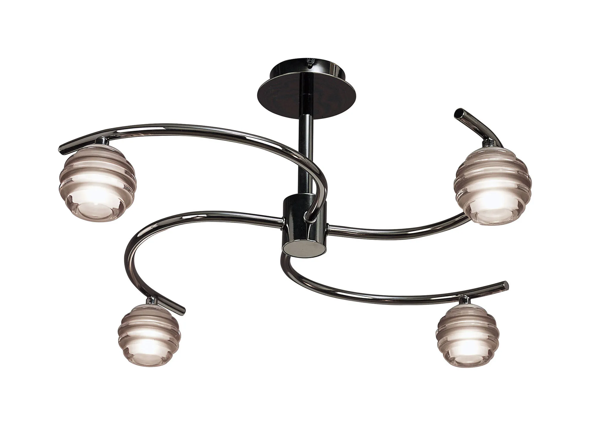 M8008/1  Sphere BC Semi Flush 4 Light